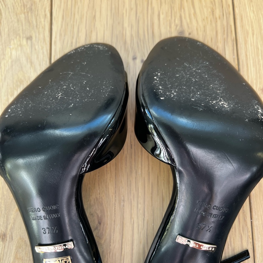 Kendall Miles Patent Leather Crystal Sandals - Picture 7 of 7